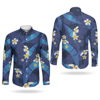 Teal Purple Banana Leaf Hawaii Couples Matching Off Shoulder Short Dress and Long Sleeve Button Shirt Lau Maia Plumeria Tropical Summer Vibes