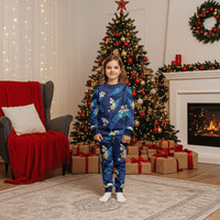 Teal Purple Banana Leaf Hawaii Christmas Pajama Set Lau Maia Plumeria Tropical Summer Vibes