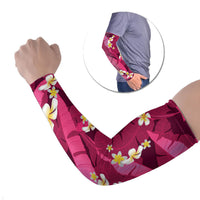 Pink Banana Leaf Hawaii Arm Sleeves Lau Maia Plumeria Tropical Summer Vibes
