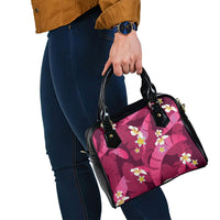 Pink Banana Leaf Hawaii Shoulder Handbag Lau Maia Plumeria Tropical Summer Vibes