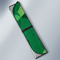 Green Banana Leaf Hawaii Auto Sun Shade Lau Maia Plumeria Tropical Summer Vibes