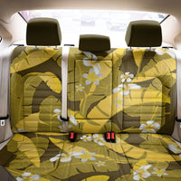 Yellow Banana Leaf Hawaii Back Car Seat Cover Lau Maia Plumeria Tropical Summer Vibes