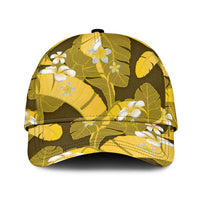 Yellow Banana Leaf Hawaii Classic Cap Lau Maia Plumeria Tropical Summer Vibes