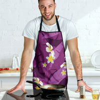 Purple Banana Leaf Hawaii Apron Lau Maia Plumeria Tropical Summer Vibes