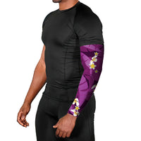 Purple Banana Leaf Hawaii Arm Sleeves Lau Maia Plumeria Tropical Summer Vibes
