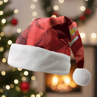 Red Banana Leaf Hawaii Christmas Santa Hat Lau Maia Plumeria Tropical Summer Vibes