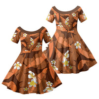 Orange Banana Leaf Hawaii Family Matching Summer Maxi Dress and Hawaiian Shirt Lau Maia Plumeria Tropical Summer Vibes