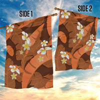 Orange Banana Leaf Hawaii Garden Flag Lau Maia Plumeria Tropical Summer Vibes