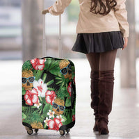 Pineapple Skull Aloha Hawaii Luggage Cover Summer Vibes Tropical Seamless Pattern LT14 - Polynesian Pride