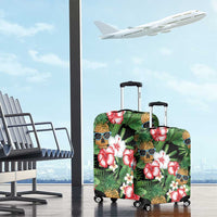 Pineapple Skull Aloha Hawaii Luggage Cover Summer Vibes Tropical Seamless Pattern LT14 - Polynesian Pride