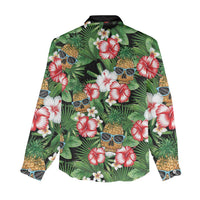 Pineapple Skull Aloha Hawaii Women Casual Shirt Summer Vibes Tropical Seamless Pattern - Polynesian Pride