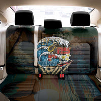 Aloha Hawaii Surfing Skull Back Car Seat Cover Shaka Skeleton Ride The Waves - Polynesian Pride