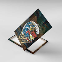 Aloha Hawaii Surfing Skull Canvas Wall Art Shaka Skeleton Ride The Waves - Polynesian Pride