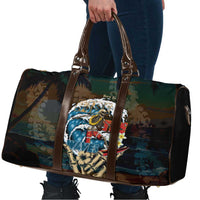 Aloha Hawaii Surfing Skull Travel Bag Shaka Skeleton Ride The Waves - Polynesian Pride