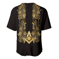Personalised Filipino Freemasonry Baseball Jersey Masonic Barong Tagalog Inspired Ivory White