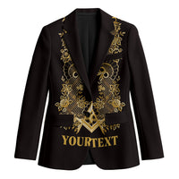 Personalised Filipino Freemasonry Blazer Masonic Barong Tagalog Inspired Ivory White