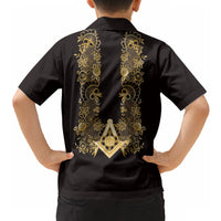Personalised Filipino Freemasonry Hawaiian Shirt Masonic Barong Tagalog Inspired Ivory White