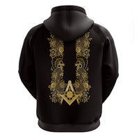Personalised Filipino Freemasonry Zip Hoodie Masonic Barong Tagalog Inspired Ivory White