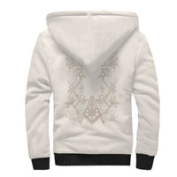 Personalised Filipino Freemasonry Sherpa Hoodie Masonic Barong Tagalog Inspired Black