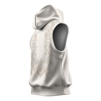 Personalised Filipino Freemasonry Sleeveless Hoodie Masonic Barong Tagalog Inspired Black
