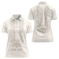 Personalised Filipino Freemasonry Women Polo Shirt Masonic Barong Tagalog Inspired Black