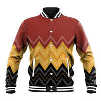 Kaokao Maori Tukutuku Inspired New Zealand Baseball Jacket