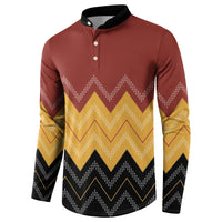 Kaokao Maori Tukutuku Inspired New Zealand Button Sweatshirt