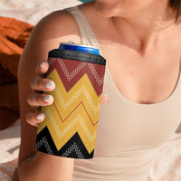 Kaokao Maori Tukutuku Inspired New Zealand 4 in 1 Can Cooler Tumbler