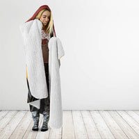 Kaokao Maori Tukutuku Inspired New Zealand Hooded Blanket