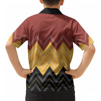 Kaokao Maori Tukutuku Inspired New Zealand Kid Hawaiian Shirt