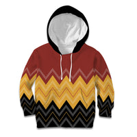 Kaokao Maori Tukutuku Inspired New Zealand Kid Hoodie