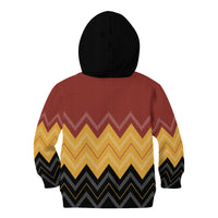 Kaokao Maori Tukutuku Inspired New Zealand Kid Hoodie