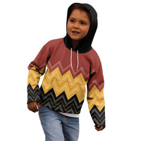 Kaokao Maori Tukutuku Inspired New Zealand Kid Hoodie