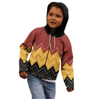 Kaokao Maori Tukutuku Inspired New Zealand Kid Hoodie