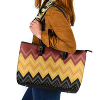 Kaokao Maori Tukutuku Inspired New Zealand Leather Tote Bag
