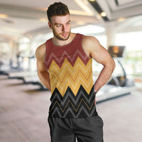 Kaokao Maori Tukutuku Inspired New Zealand Men Tank Top