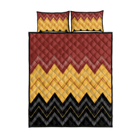 Kaokao Maori Tukutuku Inspired New Zealand Quilt Bed Set