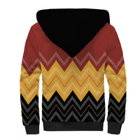 Kaokao Maori Tukutuku Inspired New Zealand Sherpa Hoodie