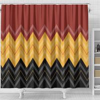 Kaokao Maori Tukutuku Inspired New Zealand Shower Curtain