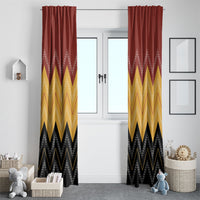 Kaokao Maori Tukutuku Inspired New Zealand Window Curtain