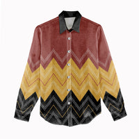 Kaokao Maori Tukutuku Inspired New Zealand Women Casual Shirt