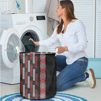 Roimata Toroa Maori Taniko Inspired New Zealand Laundry Basket