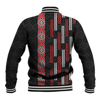 Roimata Toroa Maori Taniko Inspired New Zealand Baseball Jacket