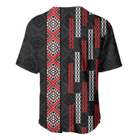 Roimata Toroa Maori Taniko Inspired New Zealand Baseball Jersey
