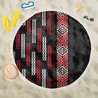 Roimata Toroa Maori Taniko Inspired New Zealand Beach Blanket