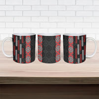 Roimata Toroa Maori Taniko Inspired New Zealand Ceramic Mug