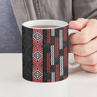 Roimata Toroa Maori Taniko Inspired New Zealand Ceramic Mug