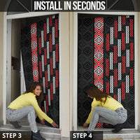 Roimata Toroa Maori Taniko Inspired New Zealand Door Cover