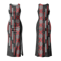 Roimata Toroa Maori Taniko Inspired New Zealand Family Matching Tank Maxi Dress and Hawaiian Shirt