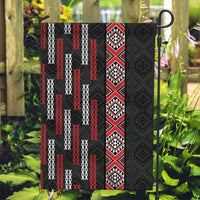 Roimata Toroa Maori Taniko Inspired New Zealand Garden Flag